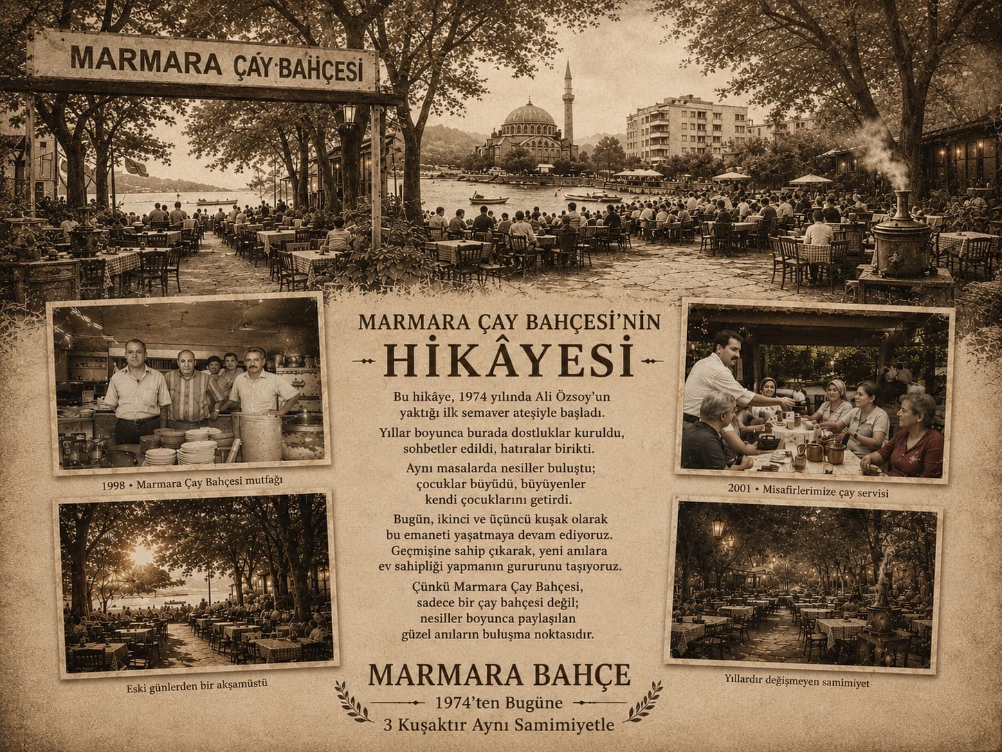 Marmara Çay Bahçesi'nin hikâyesi — 1974'ten bugüne arşiv fotoğrafları